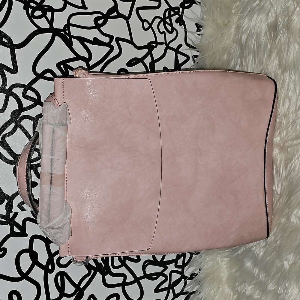 New Chic Pink Women's Convertible Backpack